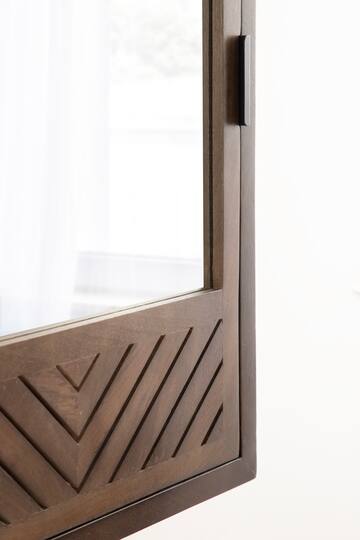 Kate and Laurel Mezzeta Bathroom Cabinet with Mirror